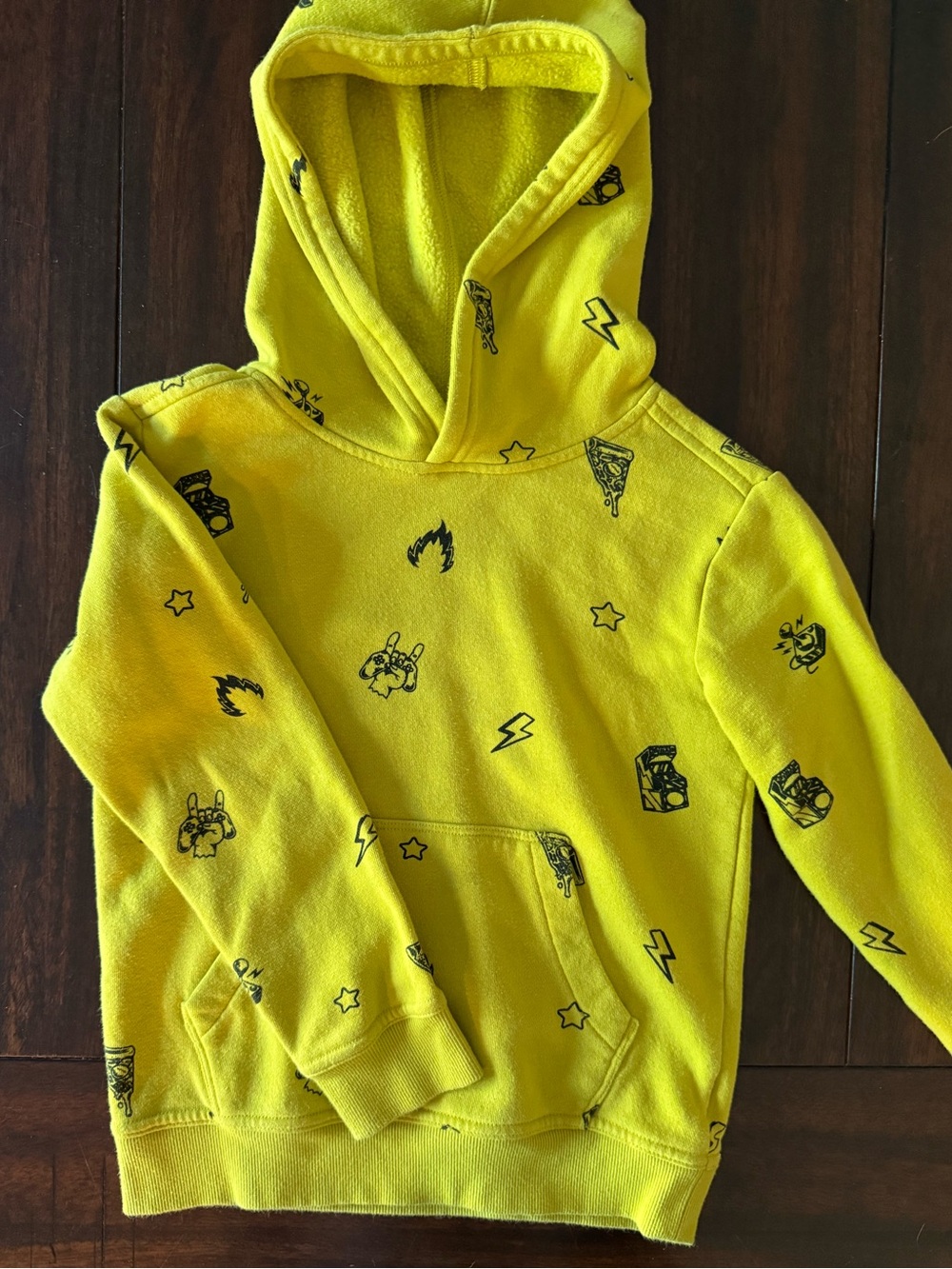 DSG -Yellow/green Graphic Hoodie Sweatshirt xs